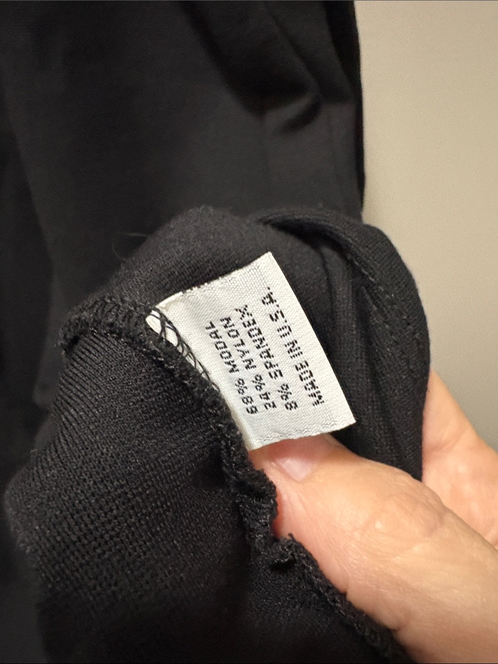 Bryn Walker Black Scoop-Neck Tunic with Three-Quarter Sleeves - Picture 3 of 5